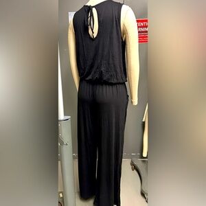 Black Sleeveless Jumpsuit- New